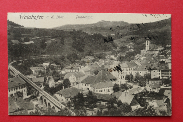 AK Waidhofen a d Ybbs / 1913 / Schienen / Gleise / Strassen / Niederösterreich